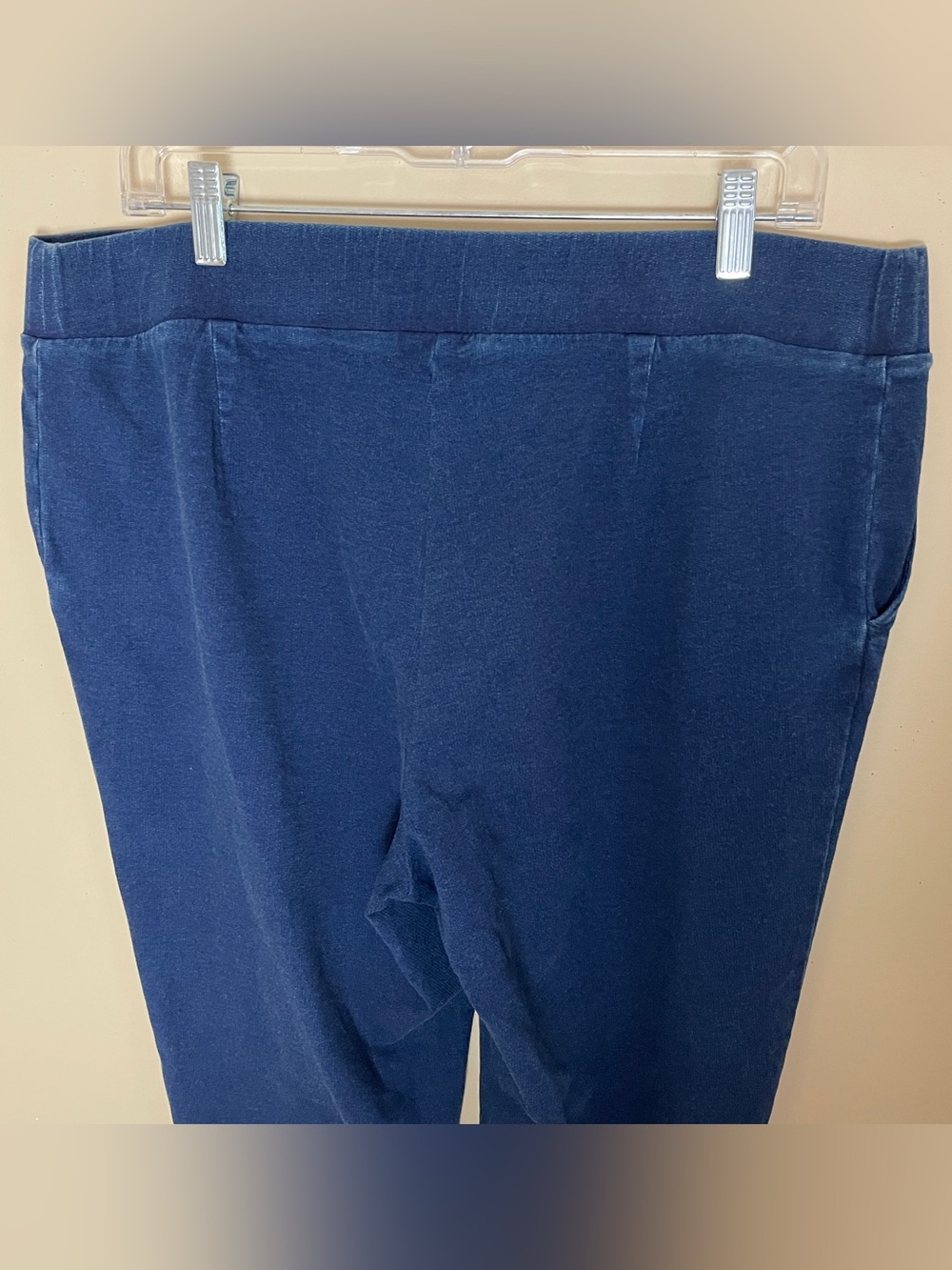 J. Jill Pure Jill Indigo Pants Women's Large Slim Leg Stretch Casual Pull on - Picture 4 of 10